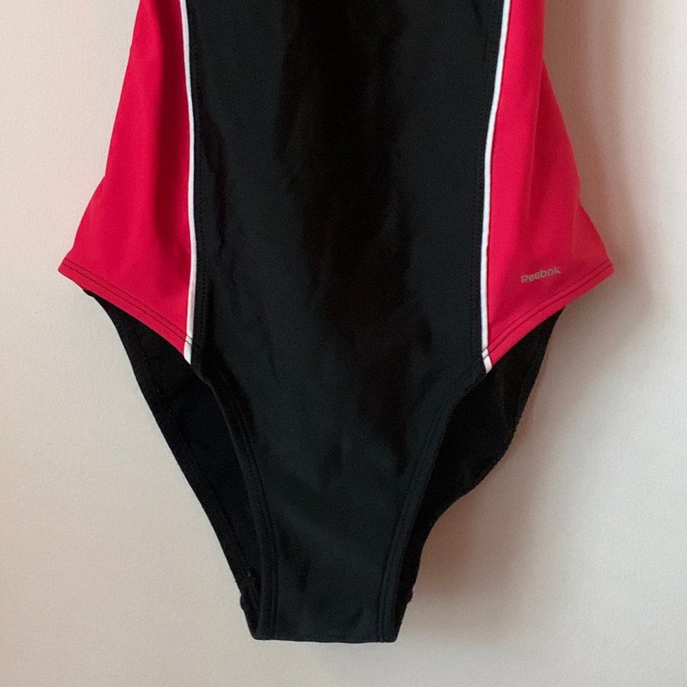 Reebok One Piece Swimsuit | Pink and Black - Picture 3 of 7